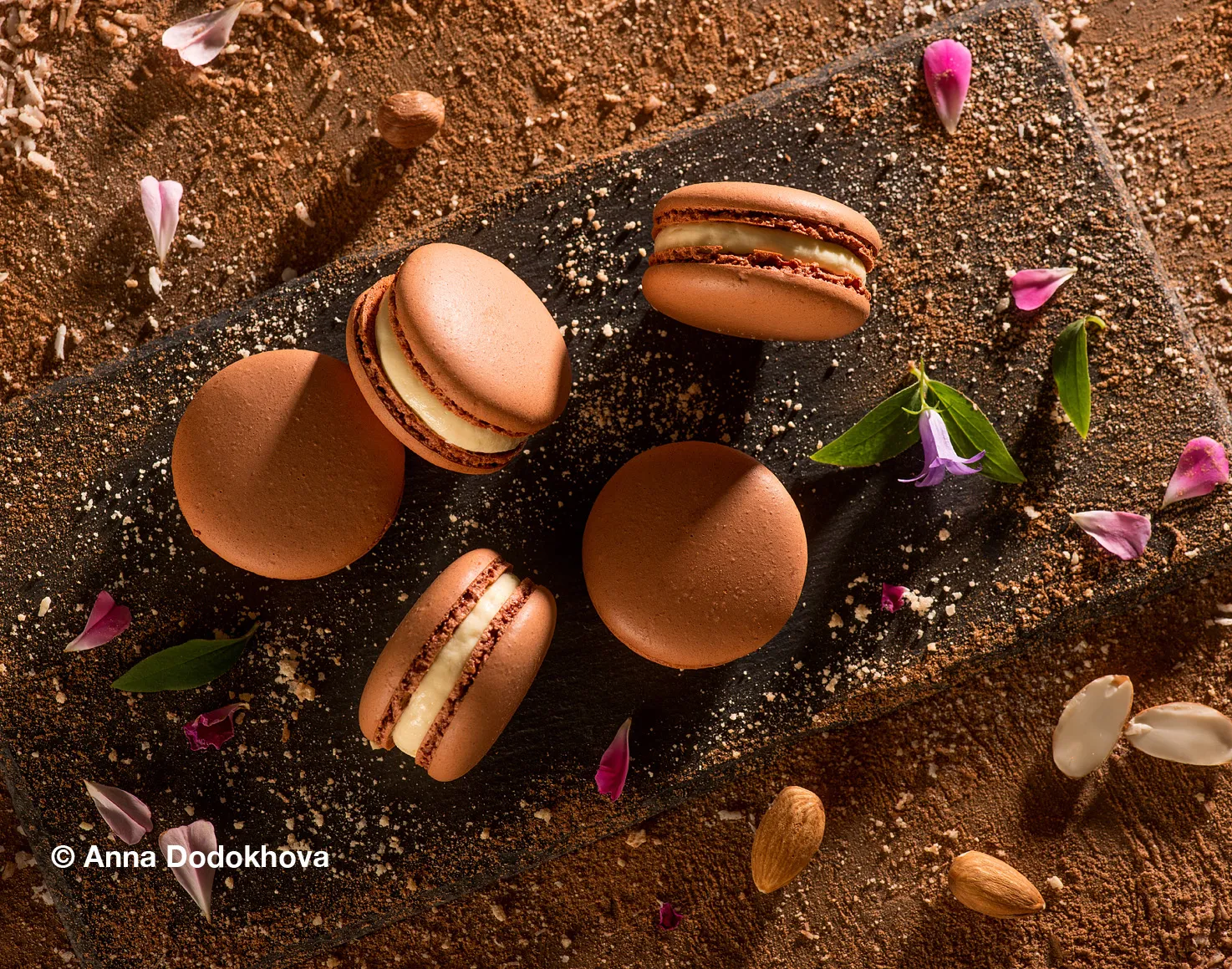 Фотосъёмка макарон кондитерской Jon Macaron. Фуд-фотограф, фуд-стилист Анна Додохова