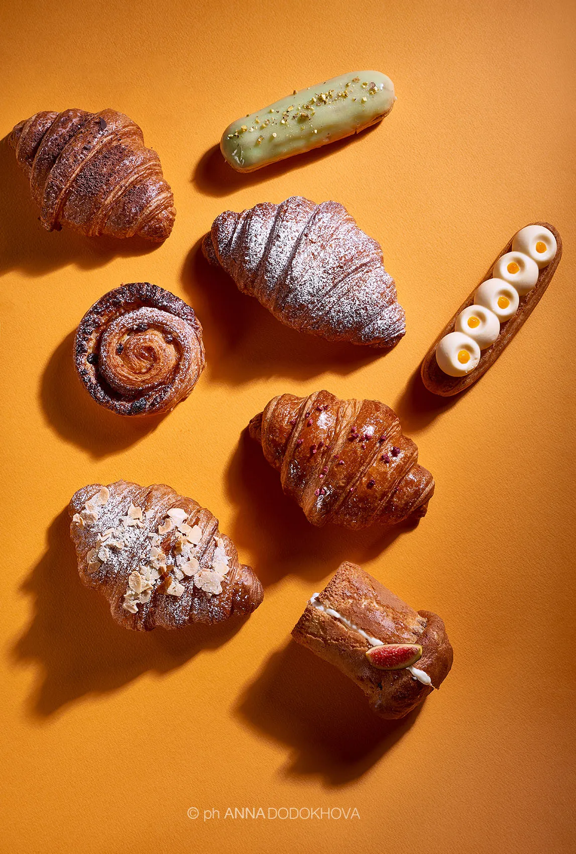 Фотосъёмка десертов кафе Le Brioche. Фуд-фотограф, фуд-стилист Анна Додохова