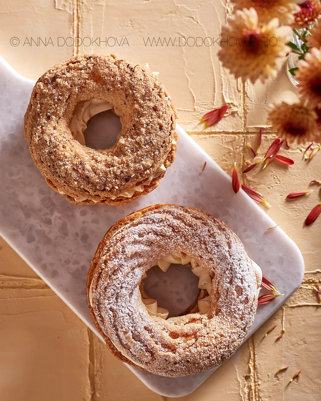 Фотосъёмка десертов кафе Le Brioche. Фуд-фотограф, фуд-стилист Анна Додохова