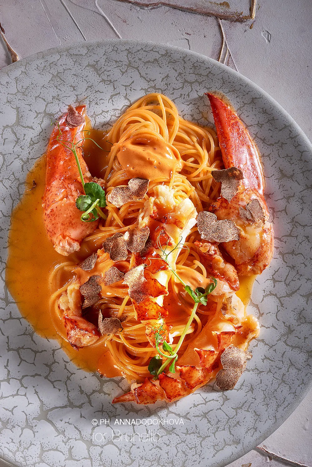 Фотосъёмка блюд высокой кухни ресторана Brunello. Фуд-фотограф, фуд-стилист Анна Додохова