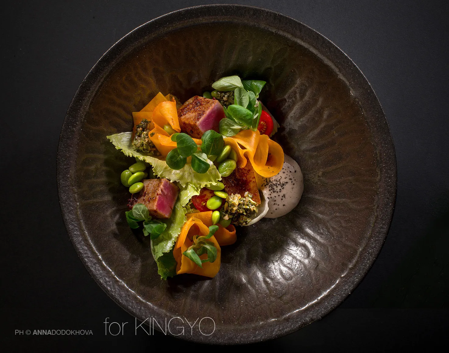 Фотосъёмка блюд ресторана японской кухни Kingyo. Фуд-фотограф, фуд-стилист Анна Додохова