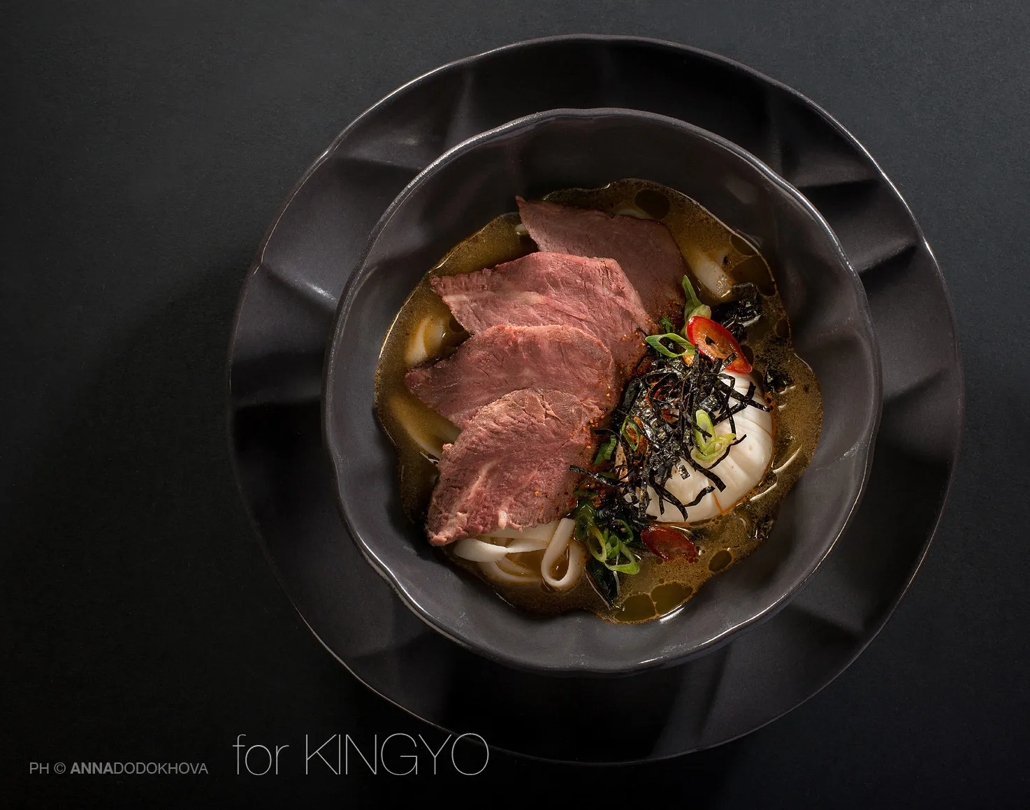 Фотосъёмка блюд ресторана японской кухни Kingyo. Фуд-фотограф, фуд-стилист Анна Додохова
