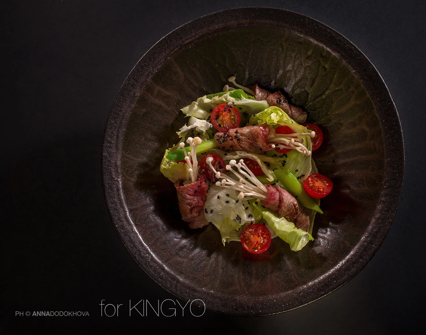 Фотосъёмка блюд ресторана японской кухни Kingyo. Фуд-фотограф, фуд-стилист Анна Додохова