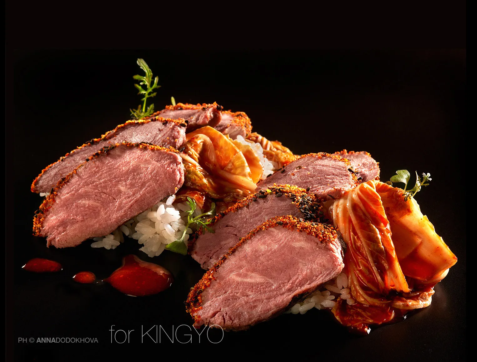 Фотосъёмка блюд ресторана японской кухни Kingyo. Фуд-фотограф, фуд-стилист Анна Додохова