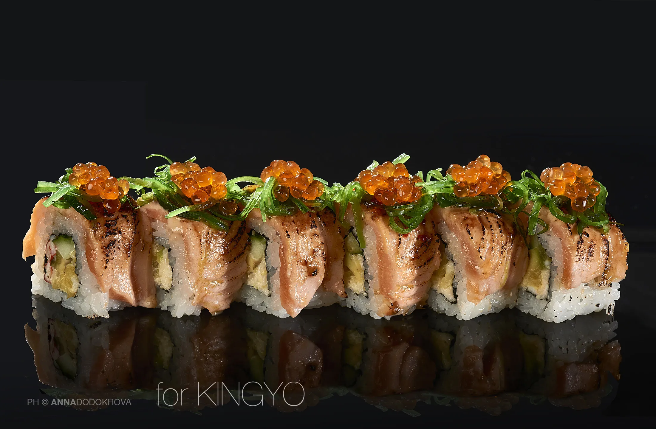 Фотосъёмка блюд ресторана японской кухни Kingyo. Фуд-фотограф, фуд-стилист Анна Додохова