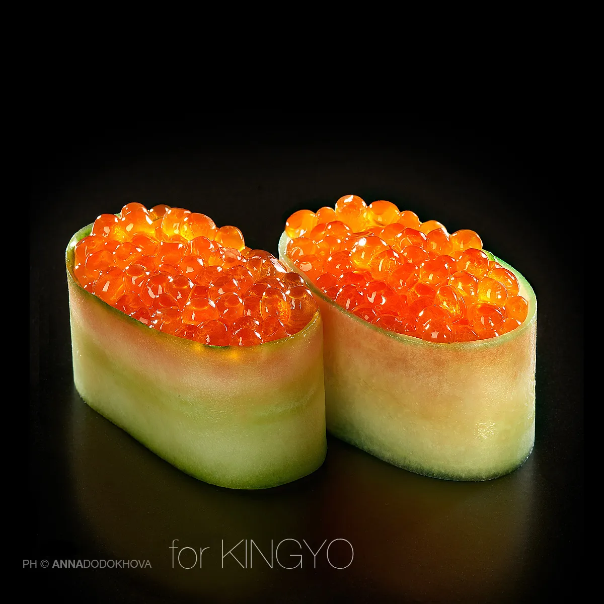 Фотосъёмка блюд ресторана японской кухни Kingyo. Фуд-фотограф, фуд-стилист Анна Додохова